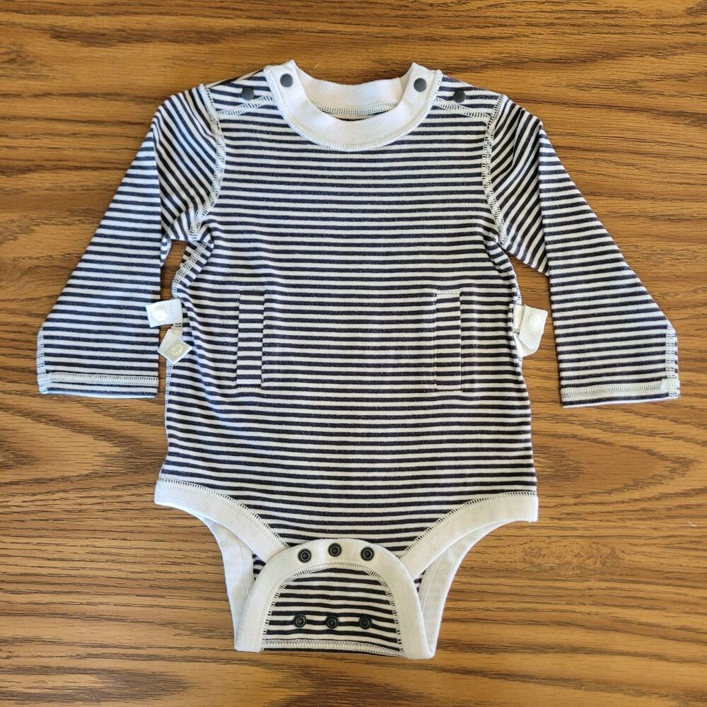 Adaptive Bodysuit Cat & Jack 6-9 Month Abdominal Acess GI Feeding Tube Shirt